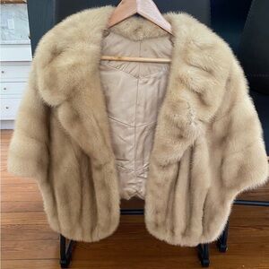 Vintage Mink Fur Shawl